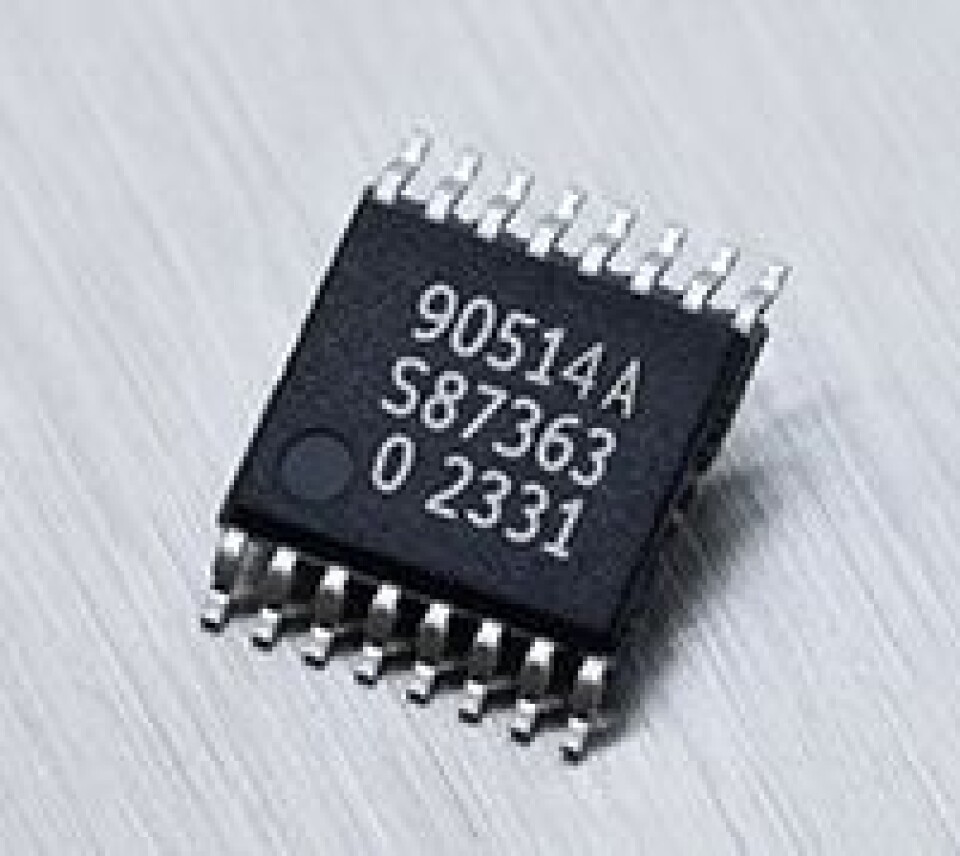 MLX90514, en integrert induktiv sensor med to innganger.